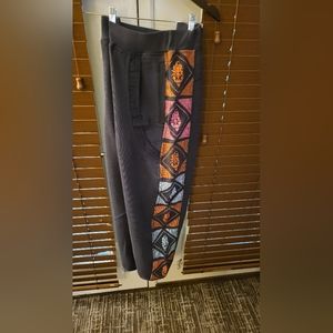 Free people movement double pocket embroidered logo joggers